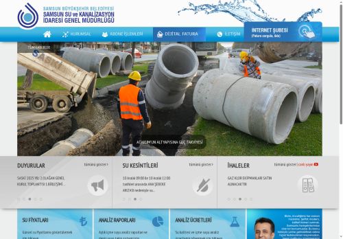 SASKİ Genel Müdürlüğü | e-185 Sanal Şube