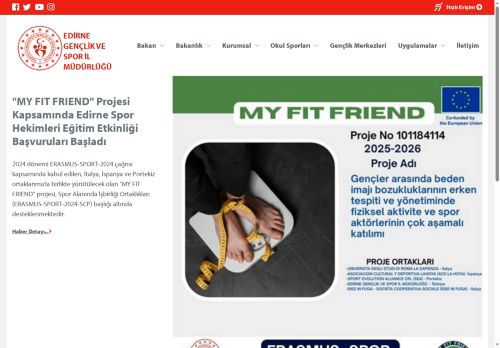 EDİRNE GENÇLİK VE SPOR İL MÜDÜRLÜĞÜ