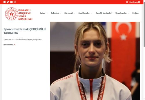 KIRKLARELİ GENÇLİK VE SPOR İL MÜDÜRLÜĞÜ