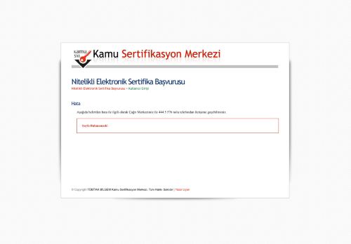 Kamu SM®, Elektronik Sertifika Hizmetleri ve E-imza Çözümleri