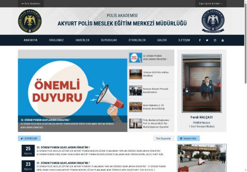 Akyurt Polis Meslek Eğitim Merkezi Müdürlüğü
