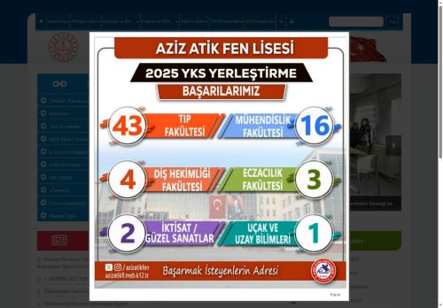 SAMSUN / İLKADIM  - Aziz Atik Fen Lisesi