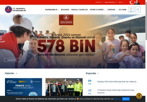 T.C. MUDANYA KAYMAKAMLIĞI - Mudanya Kaymakamı Sayın Ayhan TERZİ