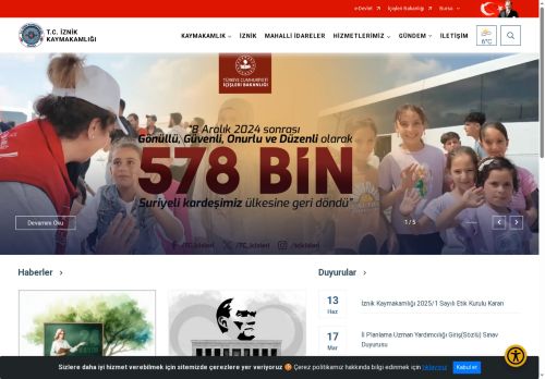 İznik Kaymakamlığı - İznik Kaymakamı Arif KARAMAN