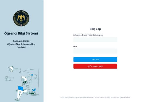 Giriş Yap - Polis Akademisi Öğrenci Bilgi Sistemi Sistemi