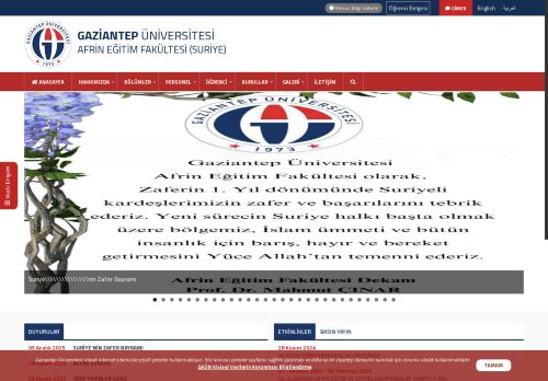 AFRİN EĞİTİM FAKÜLTESİ (SURİYE)