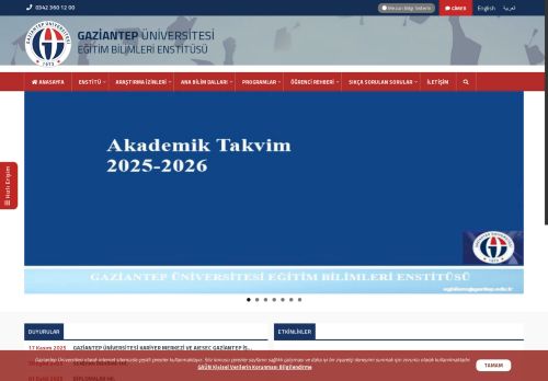 EĞİTİM BİLİMLERİ ENSTİTÜSÜ