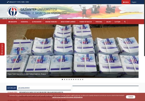 MATBAA VE BASIM İŞLERİ MÜDÜRLÜĞÜ