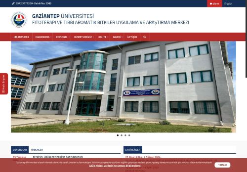 FİTOTERAPİ VE TIBBİ AROMATİK BİTKİLER UYGULAMA VE ARAŞTIRMA MERKEZİ