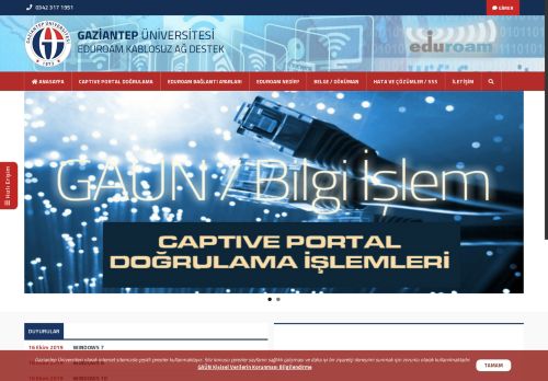 Eduroam Kablosuz Ağ Destek