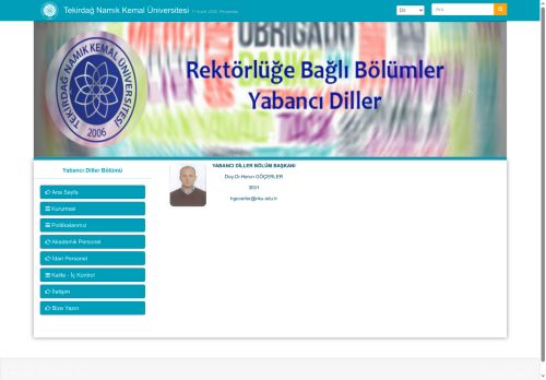 Yabancı Diller Bölümü