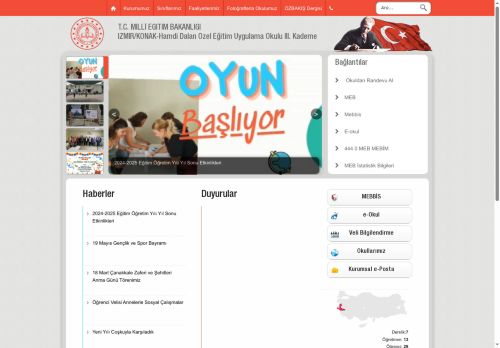 İZMİR / KONAK  - Hamdi Dalan Özel Eğitim Uygulama Okulu III. Kademe