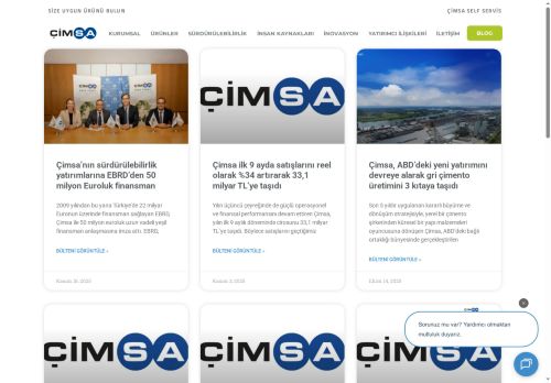 Haberler - Çimsa Bülten