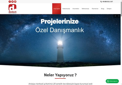 Destech Internet Antalya | Web Tasarım | E-Ticaret | Özel Yazılım | Antalya