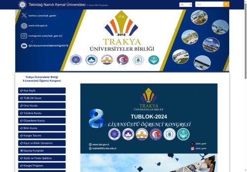 Trakya Üniversiteler Birliği 8.Lisansüstü Öğrenci Kongresi