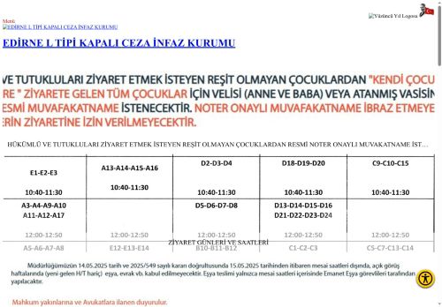 EDİRNE L TİPİ KAPALI CEZA İNFAZ KURUMU