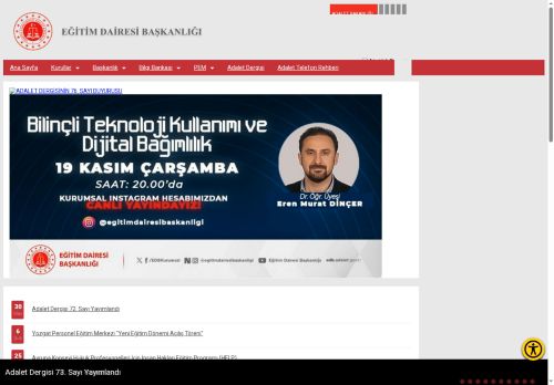 Eğitim Dairesi Başkanlığı