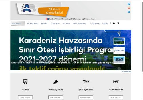Yerelde AB İnternet Sitesi > Ana Sayfa
