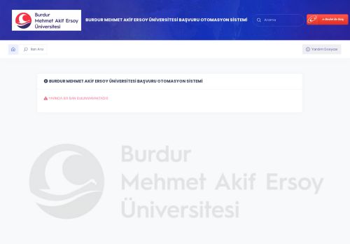 İlan ve Başvuru Otomasyonu