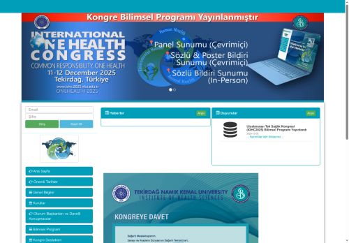 Uluslararası Tek Sağlık Kongresi