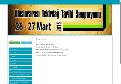 Uluslararası Tekirdağ Tarihi Sempozyumu