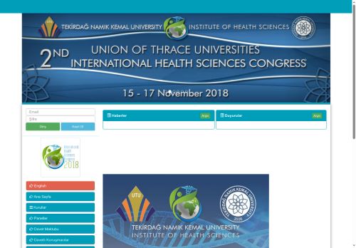 2. Uluslararası Sağlık Bilimleri Kongresi
