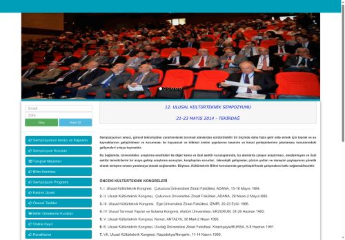 12. Ulusal Kültürteknik Sempozyumu - Tekirdağ