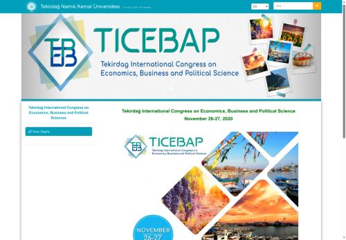 Tekirdağ International Congress on Economics, Business and Political Sciences