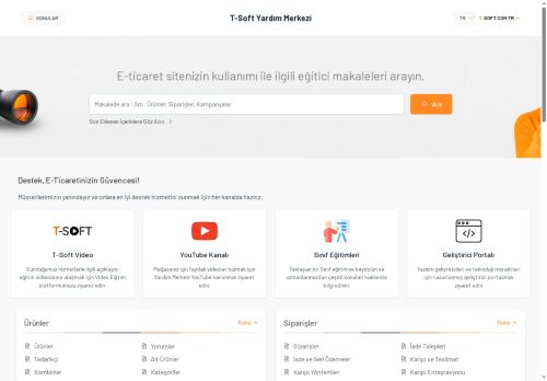 T-Soft Destek Sistemi