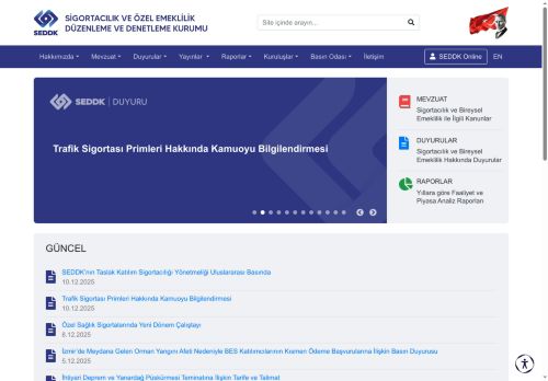 Özel Sağlık Sigortalarında Yeni Dönem Çalıştayı - Sigortacılık ve Özel Emeklilik Düzenleme ve Denetleme Kurumu (SEDDK)