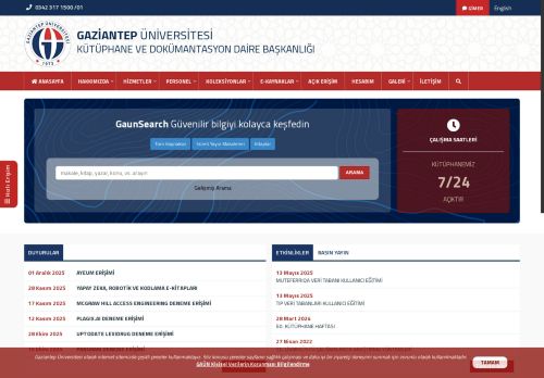 Kütüphane ve Dokümantasyon Daire Başkanlığı