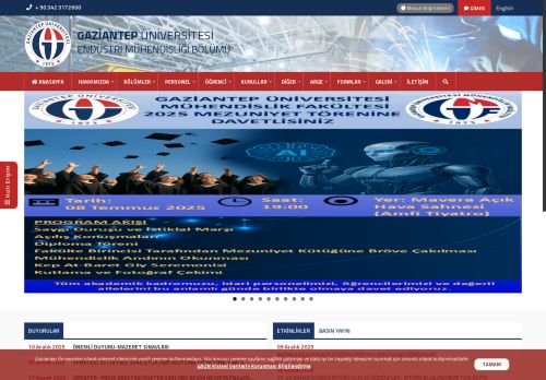 Endüstri Mühendisliği Bölümü