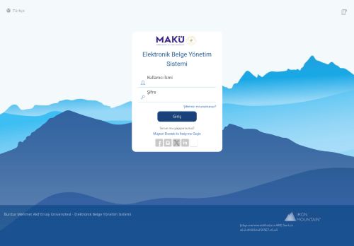 enVision - Giriş Sayfası