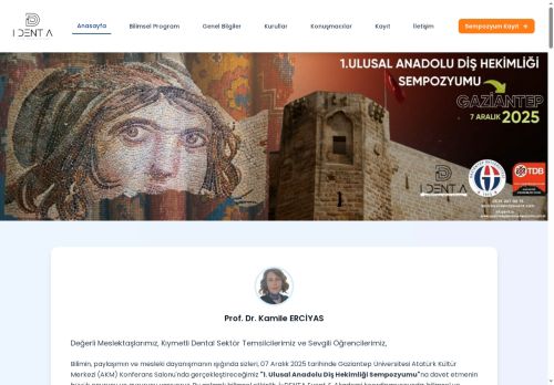 1. Ulusal Anadolu Diş Hekimliği Sempozyumu - 07 Aralık 2025 Gaziantep