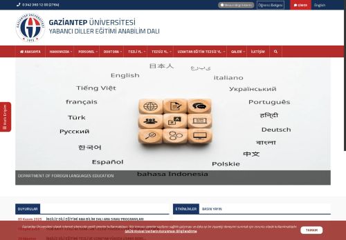 YABANCI DİLLER EĞİTİMİ ANABİLİM DALI