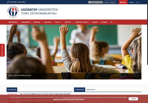 TEMEL EĞİTİM ANABİLİM DALI