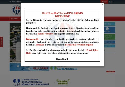 ŞAHİNBEY ARAŞTIRMA VE UYGULAMA HASTANESİ