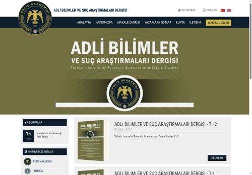 Adli Bilimler ve Suç Araştırmaları Dergisi (ABSAD)