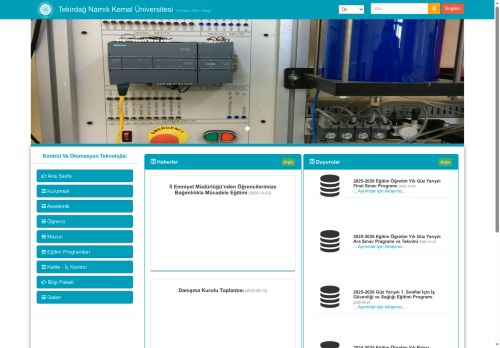 Kontrol Ve Otomasyon Teknolojisi