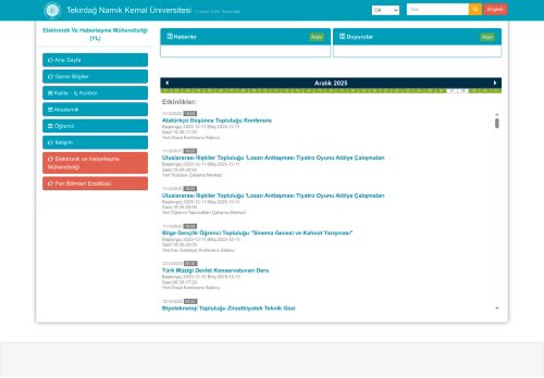 Elektronik Ve Haberleşme Mühendisliği (YL)