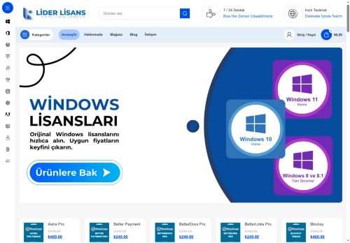 Eklenti Lisans Satın Al - Lider Lisans