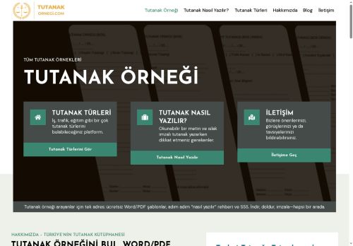 Basit Tutanak Örneği - Tutanak Örneği - Tutanakornegi.com