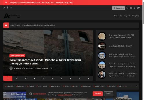 Arkeolog.net | Arkeolojik Kazılar, Keşifler ve Tarih Yazıları