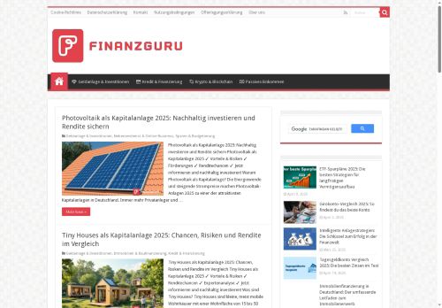 FinanzGuru.online – Dein Experte für Finanzen, Kredite & Investitionen - Finde die besten Finanztipps, Kreditvergleiche & Anlagestrategien auf FinanzGuru.online. Spare Geld mit cleveren Investitionen & smarten Finanzentscheidungen!