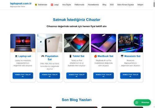 Ana Sayfa - laptopsat.com.tr - Bilgisayar Alan Yerler