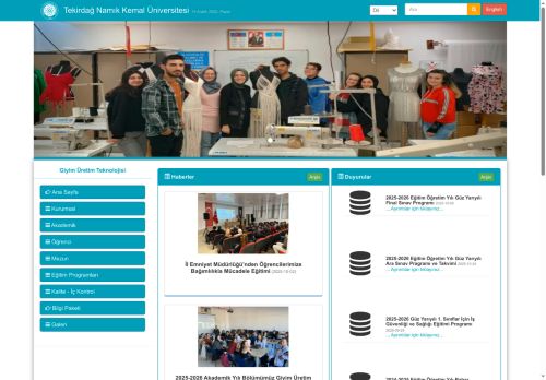 Giyim Üretim Teknolojisi