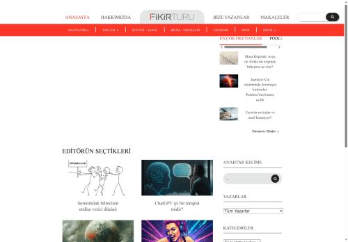 Fikir Turu | Düşünenlerin İlham Kaynağı | Güncel makaleler