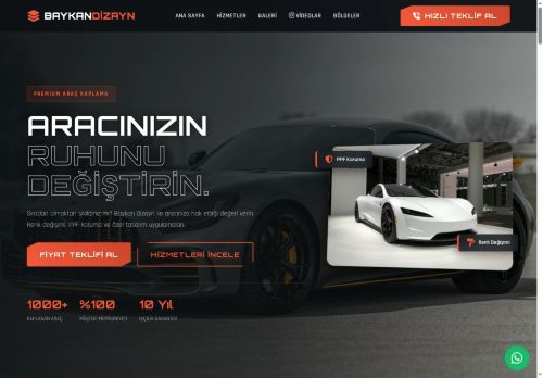 Araç Kaplama & Renk Değişimi & PPF Koruma - Baykan Dizayn | Baykan Dizayn