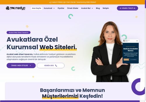 Avukat Web Sitesi Tasarımı - Avukatlara Özel Web Sitesi Yapımı