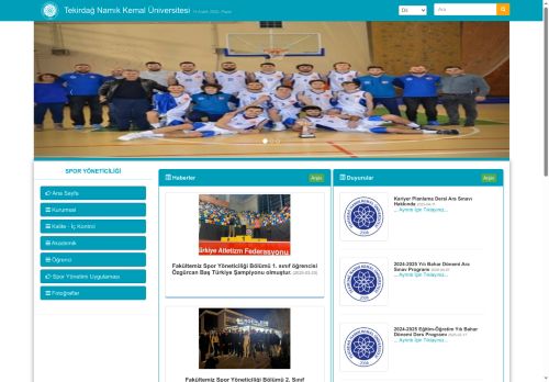 SPOR YÖNETİCİLİĞİ